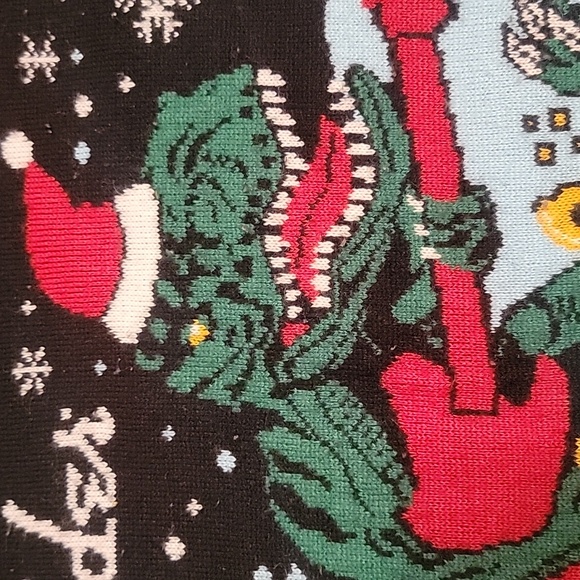 Fender® 2023 T-Rex Ugly Christmas Sweater Size Small - Picture 6 of 6